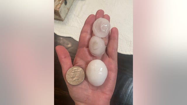 Dallas Weather: Storms drop hail as big as half dollars in North Texas