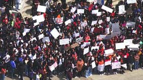 North Texas students take part in walk out to demand action on gun safety