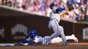 Steele, Wisdom help Chicago Cubs beat Texas Rangers 10-3