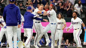 Heim HR in 10th gives Rangers win over KC after deGrom 9 Ks