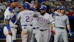 Semien, Garcia hit 3-run shots as Rangers rout Royals 12-2