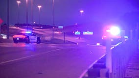 Dallas officer injured after nearly being struck by vehicle while working crash scene