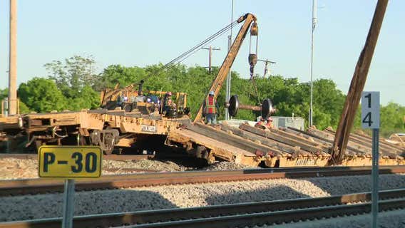 TEXRail service restored after freight train partially derails in Fort Worth