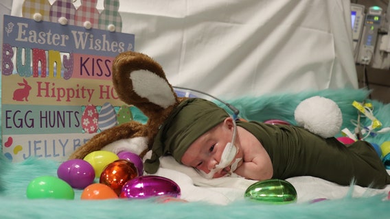 PHOTOS: Texas Health dresses up NICU babies for Easter