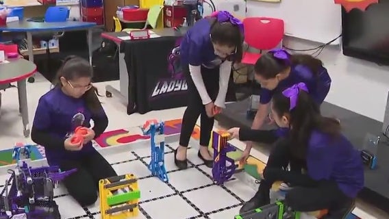 All-girls robotics team from Dallas ISD elementary school to compete in world's largest robotics competition