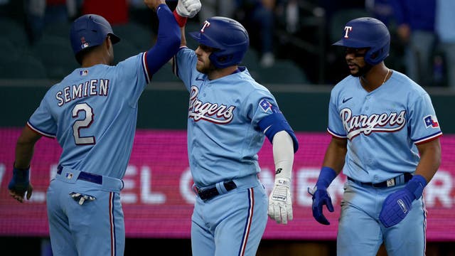 DeGrom fans 11 in 6 innings, Rangers beat Athletics 5-2