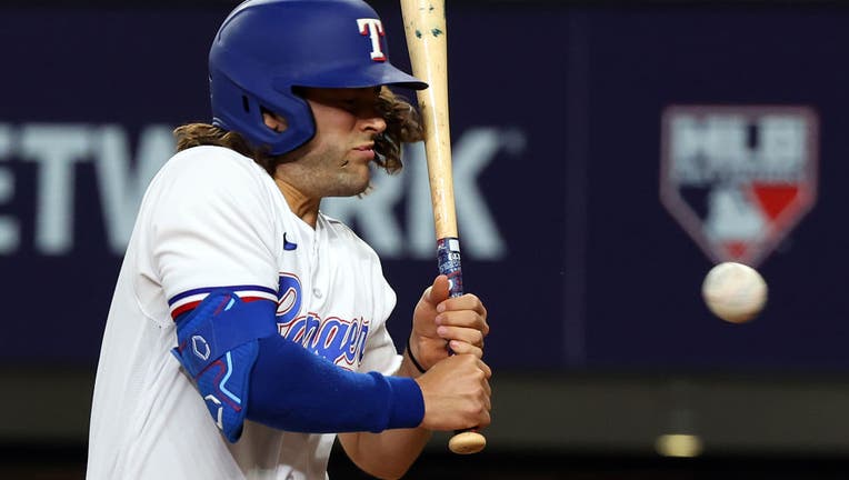 Rangers' Josh Smith Hit In Face With 89-MPH Pitch, Somehow 'Doing Fine