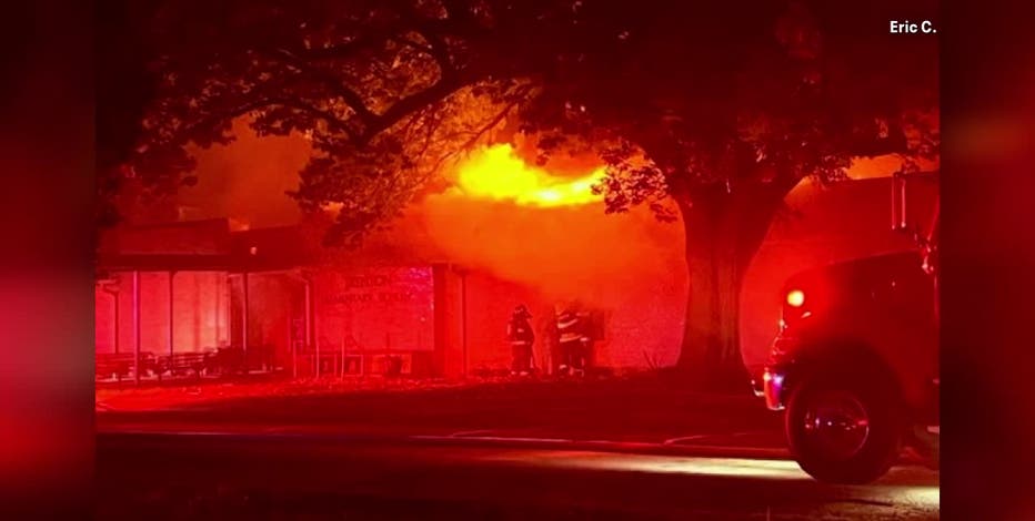 Parts of Trenton Elementary School destroyed by fire