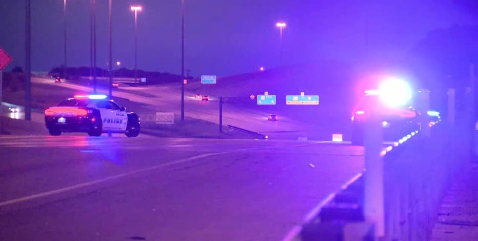 Dallas officer injured after nearly being struck by vehicle while working crash scene