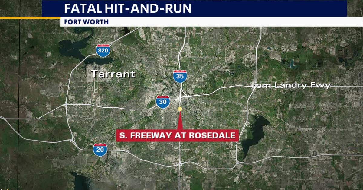 Man killed in hit-and-run crash near downtown Fort Worth | FOX 4 Dallas ...