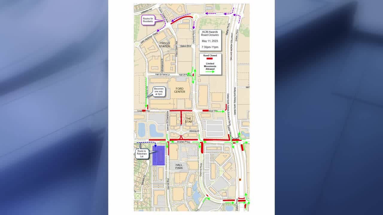 ACM Awards to bring road closures, increased traffic to Frisco