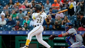 Marcano's first slam, Ortiz's first win power Pirates past Rangers 6-4