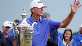 Stricker wins Senior PGA in playoff over Harrington in Frisco