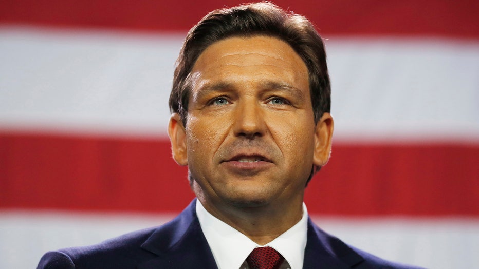 Florida Gov. Ron DeSantis gives a victory speech after defeating Democratic gubernatorial candidate Rep. Charlie Crist during his election night watch party at the Tampa Convention Center on November 8, 2022 in Tampa, Florida. DeSantis was the projected winner by a double-digit lead. (Photo by Octavio Jones/Getty Images)