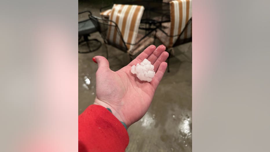 Dallas weather Hail pounds North Texas' northern counties while many