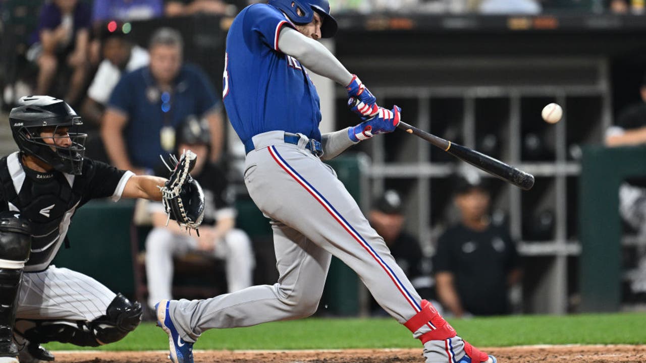 Heim homers a night after controversial play at the plate, the Rangers beat  the White Sox 6-3 - ABC7 Chicago