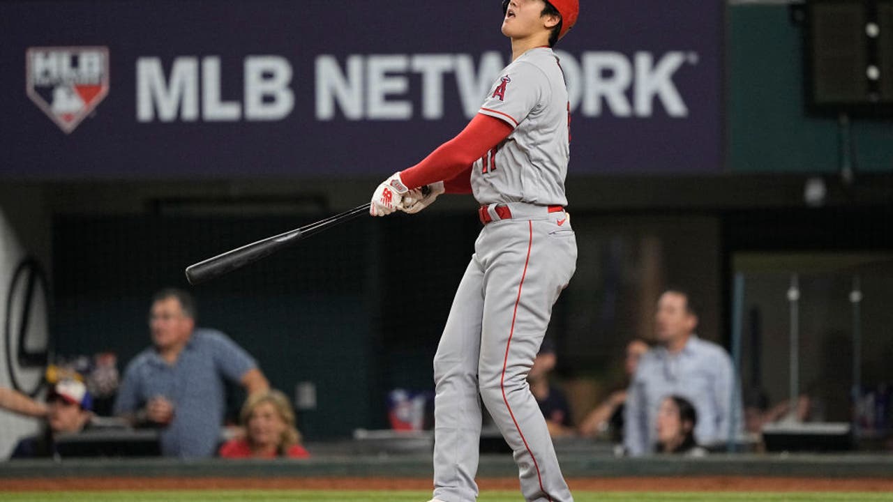 Los Angeles Angels center fielder Mickey Moniak looks on before the News  Photo - Getty Images