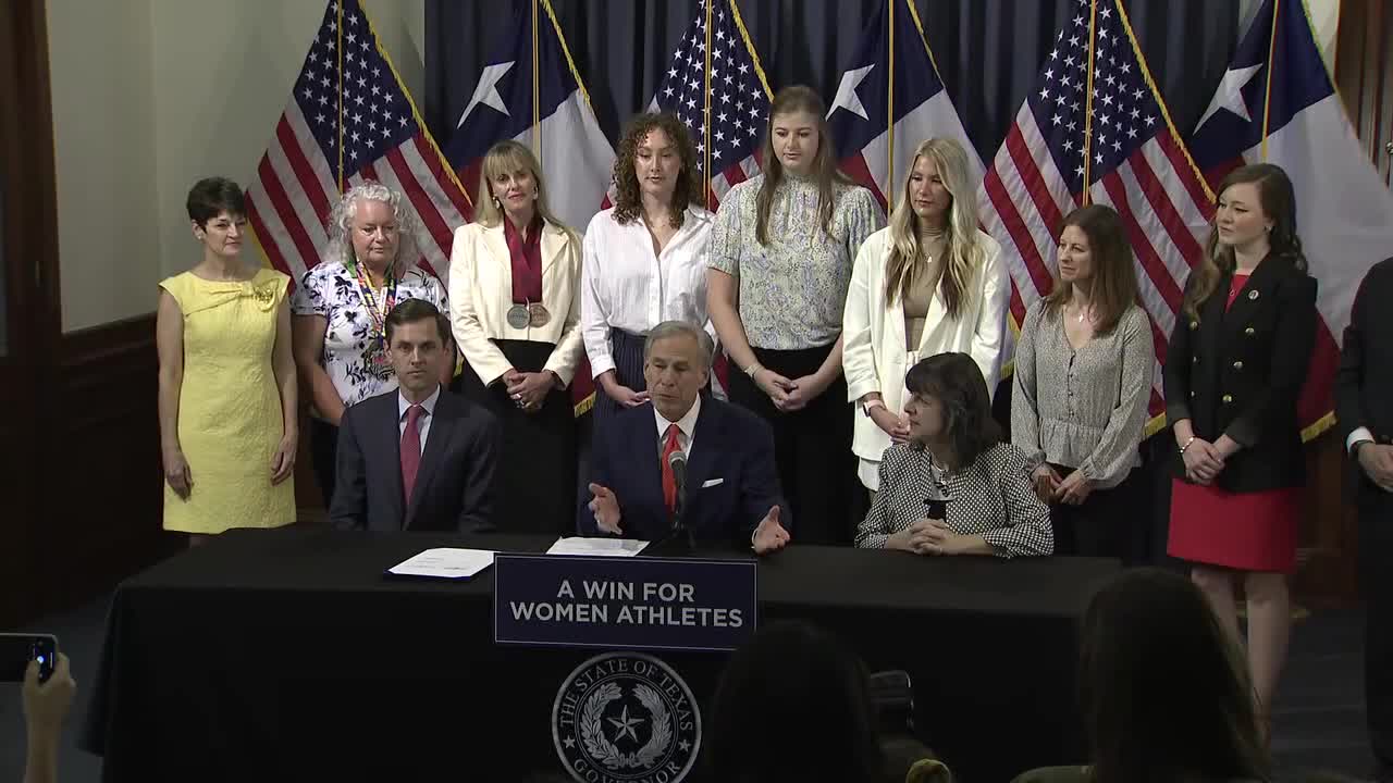 Gov. Abbott Signs Bill Forcing Transgender College Athletes To Compete ...