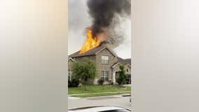 Tuesday's lightning likely caused Fort Worth house fire