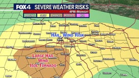 Dallas weather: More hail, storms possible Monday, Tuesday