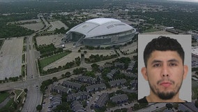 Dallas chase suspect runs into AT&T Stadium