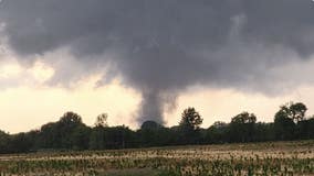 Tornadoes terrorize Indiana Sunday as severe storms knock out power to over 700K from Ohio Valley to South