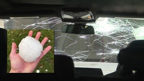 Dallas Weather: Hail damages cars, homes across North Texas Sunday night