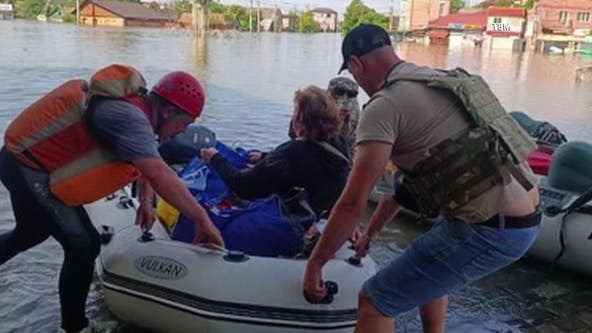 Texas Baptist Men assisting Ukrainians who are now dealing with flooding after dam collapse