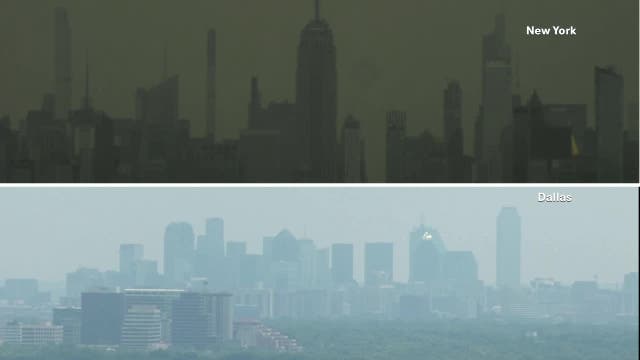 Canadian wildfire smoke seen on East Coast has made its way to Texas