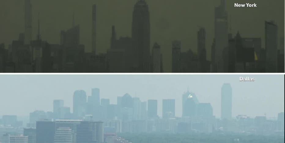 Canadian wildfire smoke seen on East Coast has made its way to Texas