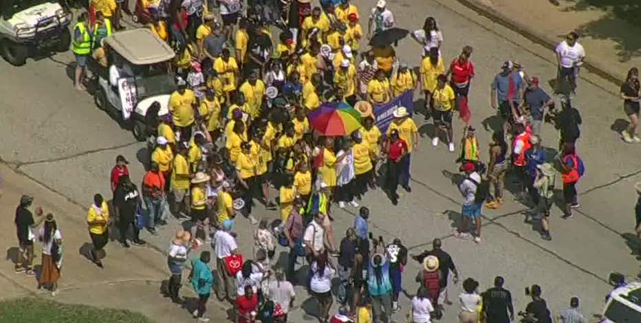 Opal Lee, the 'Grandmother of Juneteenth,' hosts annual walk in Fort Worth