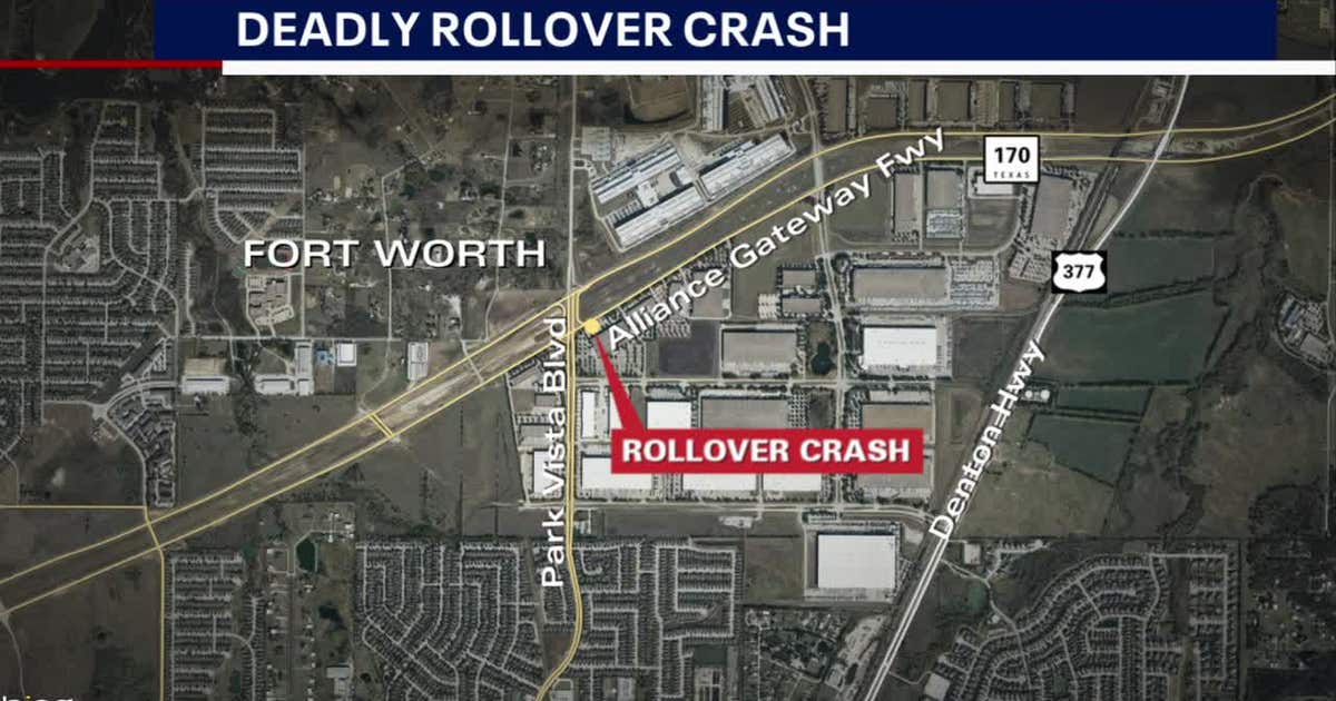 1 dead, 3 hurt in Fort Worth rollover crash | FOX 4 Dallas-Fort Worth