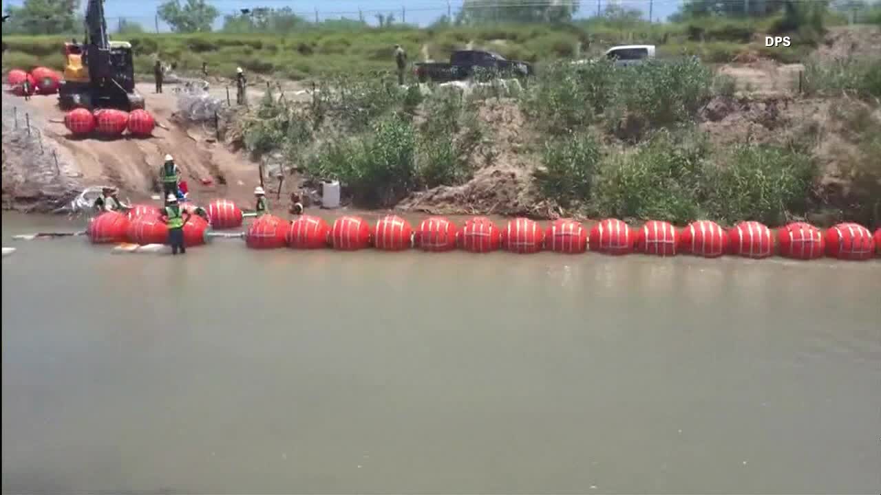 Department Of Justice Sues Texas Over Floating Border Barrier In The ...