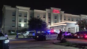 Woman detained after shooting husband outside Dallas hotel