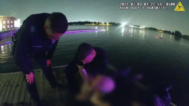Dallas police officers rescue woman from submerged vehicle: 'It was divine intervention'