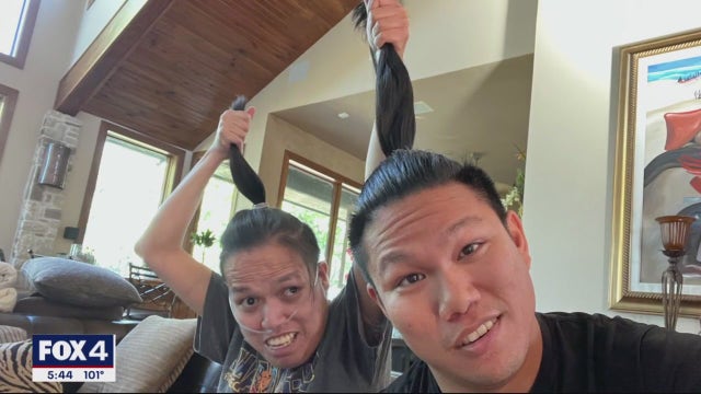 Fort Worth officer grows out hair to donate in support of his brother