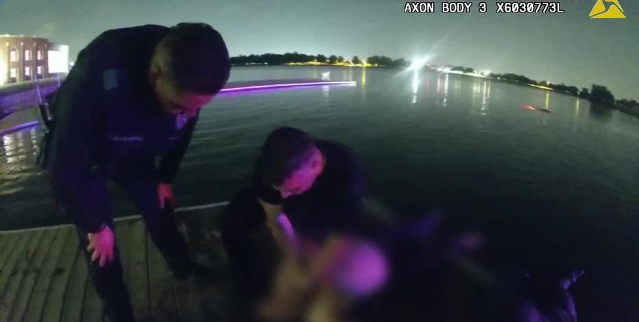 Dallas police officers rescue woman from submerged vehicle: 'It was divine intervention'