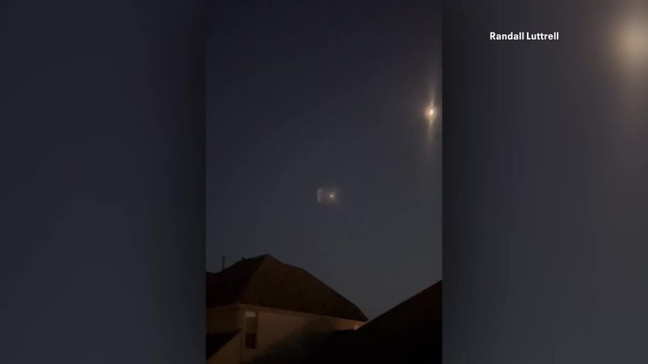 What were those strange lights seen in the North Texas sky Sunday