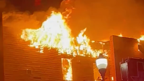 Cantina Cadillac Bar building in the Fort Worth Stockyards catches fire