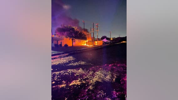 Carrollton firefighters fight fire outside their own station