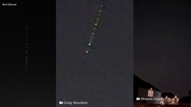 North Texans spotted strange lights in the sky on Thursday night. Here's what they were.
