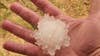 Hail pelts parts of North Texas Sunday night