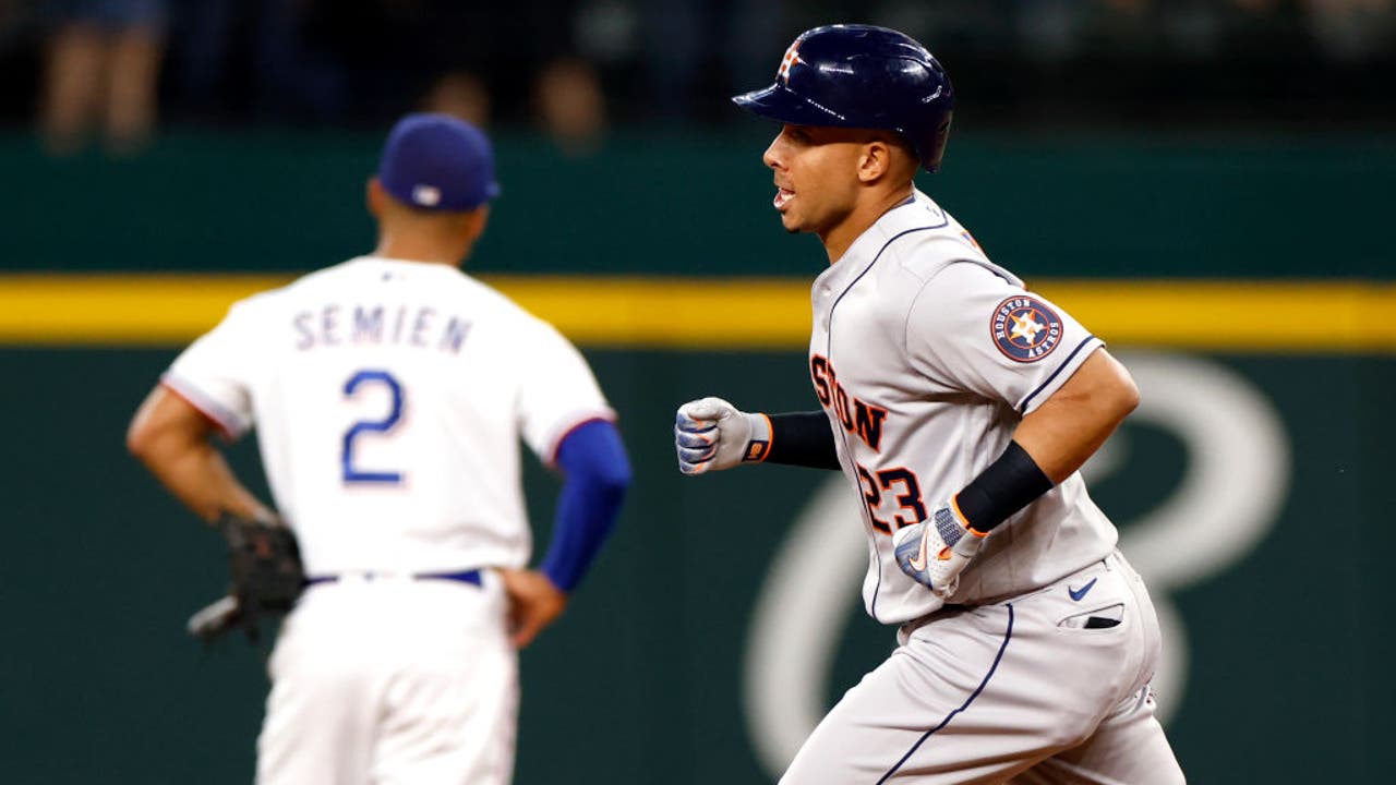Abreu hits grand slam and 3-run shot, Astros complete sweep with