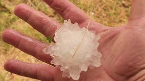 Dallas Weather: Hail pelts parts of North Texas Sunday night
