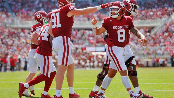 No. 20 Oklahoma tops Arkansas State 73-0