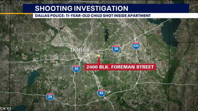 11-year-old shot at South Dallas apartment complex