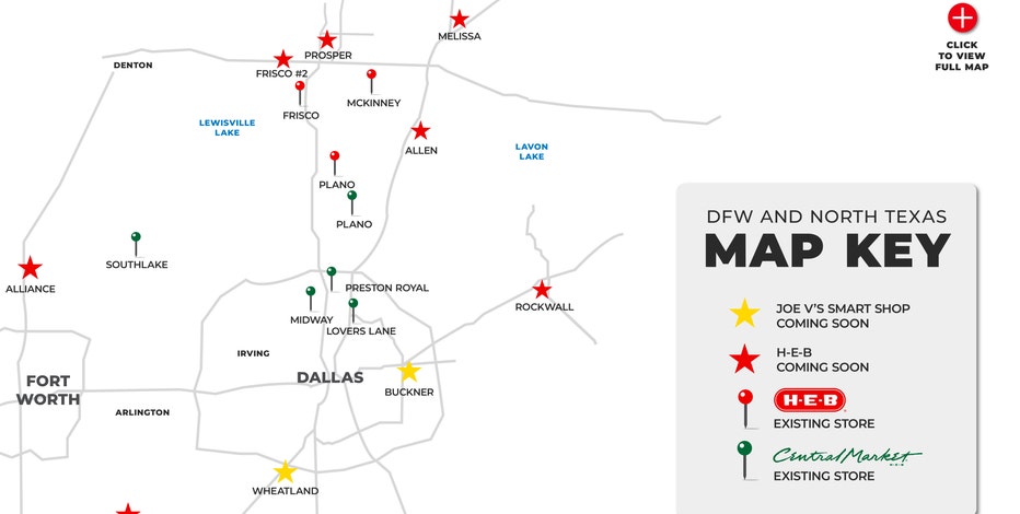 H-E-B announces three new stores in Dallas-Fort Worth, opening date in Allen