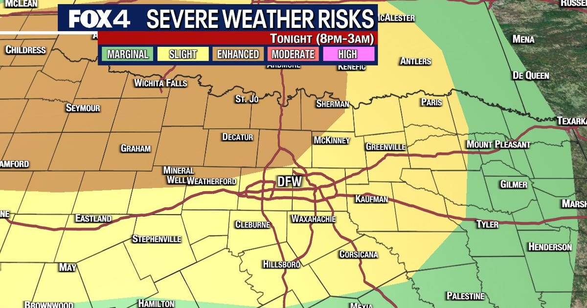 Dallas weather: Rain, potentially strong to severe storms on Wednesday ...