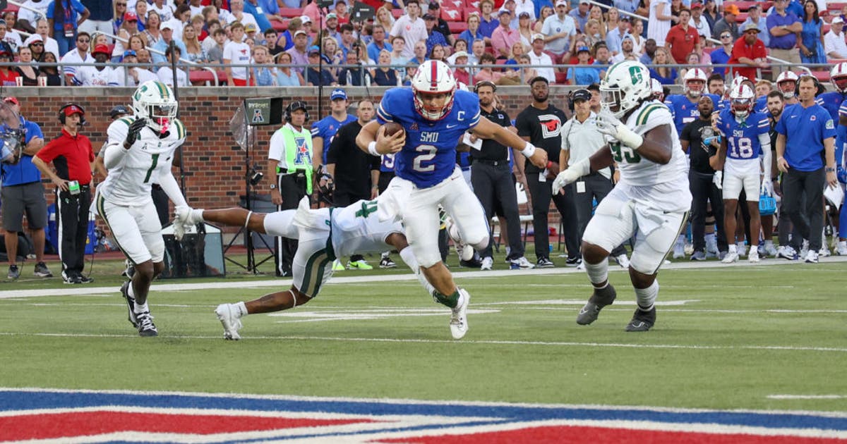 Knighton sparks SMU to 34-16 victory over Charlotte | FOX 4 Dallas-Fort ...