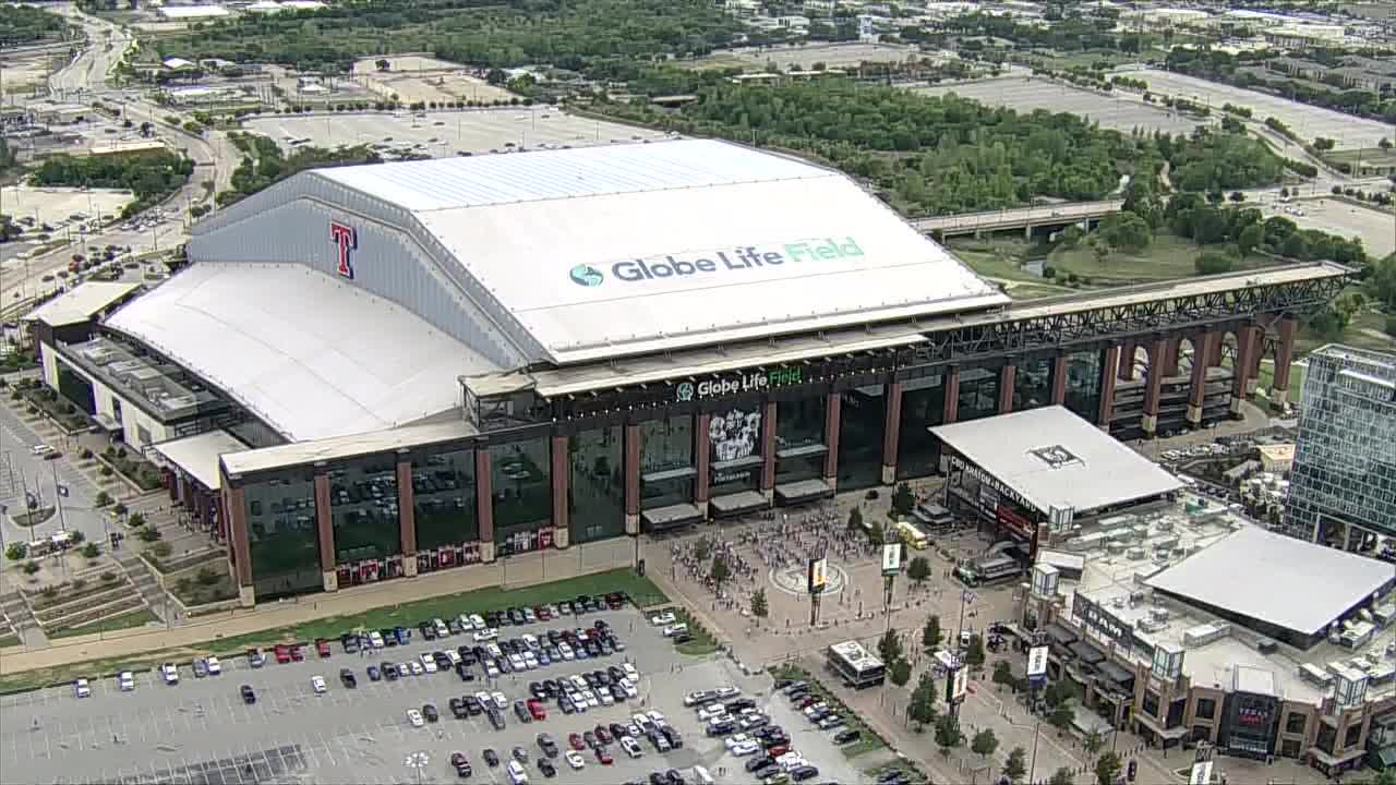 Texas Rangers fans pack Globe Life Field for first home playoff